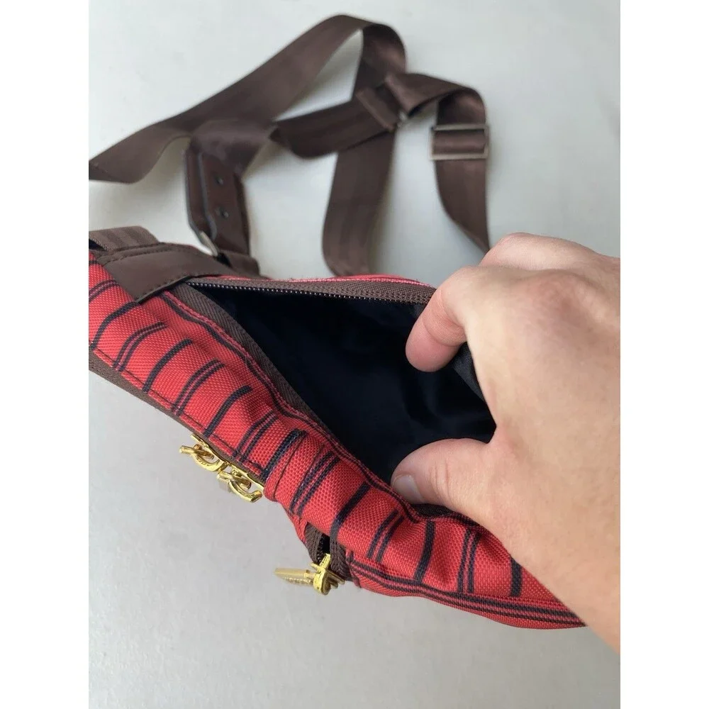 Sprayground Red Pinstripe Shark Teeth Crossbody Bag Shoulder Strap 910B1806NSZ